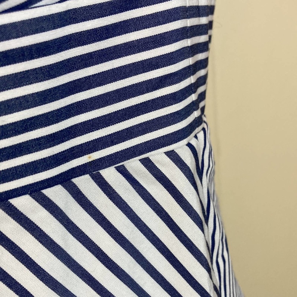 J. Crew Blue and White Striped Midi Dress - Picture 9 of 9